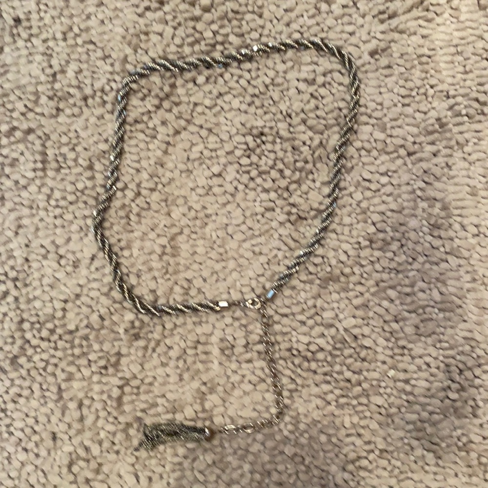 Chain belt (black and silver)